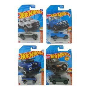 Hot Wheels HW Hot Trucks Land Cruiser Rover Ram 1:64 Diecast 4 Lot Mattel NIP